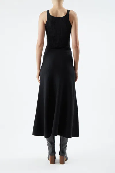 Gabriela Hearst Nevin Pointelle Knit Tank Top In Black Cashmere Silk In Black