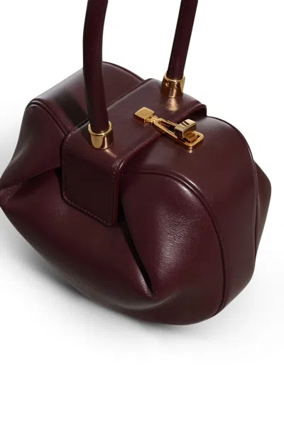Shop Gabriela Hearst Nina Bag In Bordeaux Nappa Leather