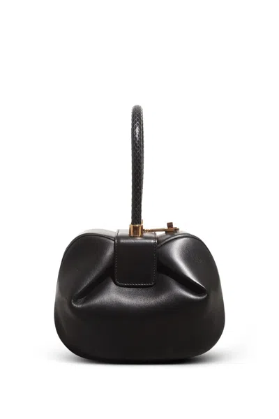 Gabriela Hearst Nina Bag In Black Nappa Leather With Snakeskin Handle In Black