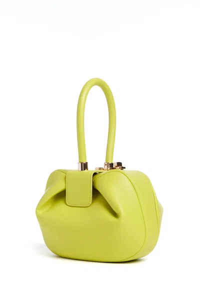 Gabriela Hearst Nina Bag In Lime Adamite Nappa Leather In Lime Adamite
