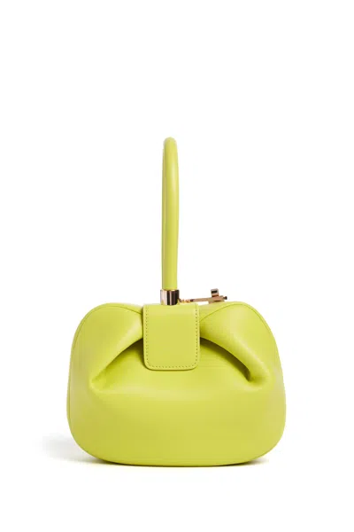 Gabriela Hearst Nina Bag In Lime Adamite Nappa Leather In Lime Adamite