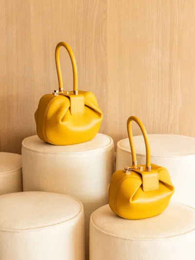 Gabriela Hearst Nina Bag In Yellow Nappa Leather In Yellow