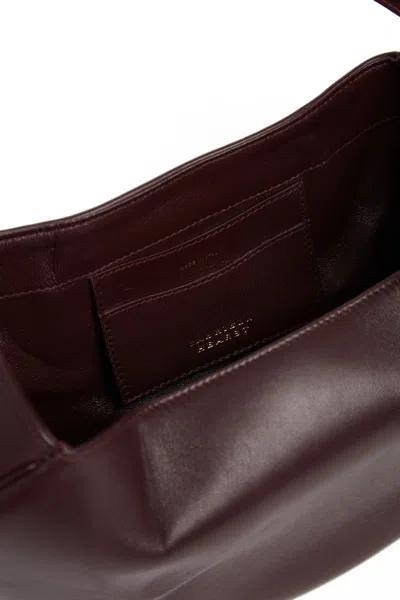 Shop Gabriela Hearst Nina Midas Bag In Bordeaux Nappa Leather