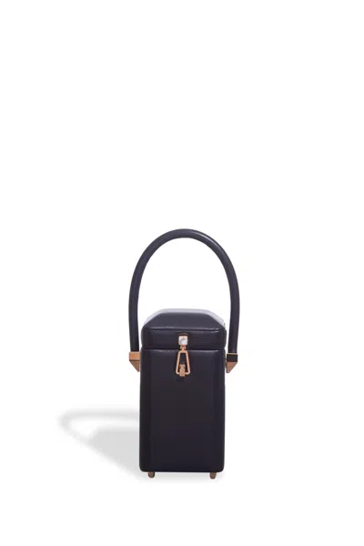 Shop Gabriela Hearst Nostalgia Bag In Navy Nappa Leather