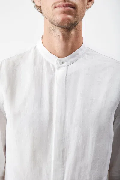 Shop Gabriela Hearst Ollie Shirt In White Linen