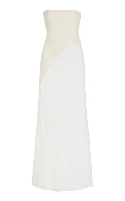 Shop Gabriela Hearst Penna Dress In Wool In Ivory