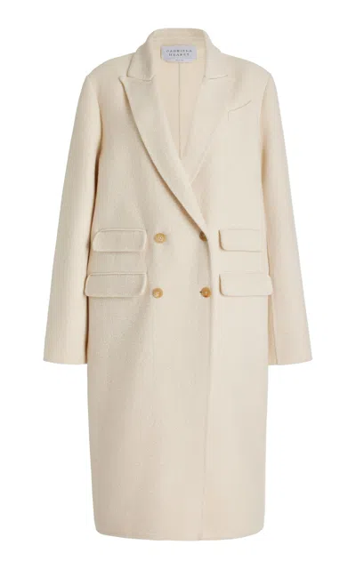 Shop Gabriela Hearst Reed Coat In Recycled Cashmere Felt In Ivory