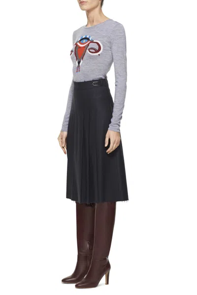 Gabriela Hearst Ram-ovaries Knit Sweater In Grey Merino Wool In Grey