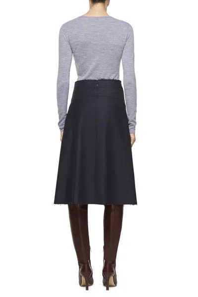 Shop Gabriela Hearst Ram-ovaries Knit Sweater In Grey Merino Wool