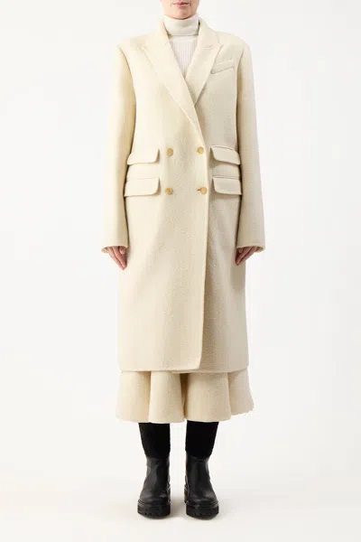 Gabriela Hearst Reed Coat In Recycled Cashmere Felt In Ivory