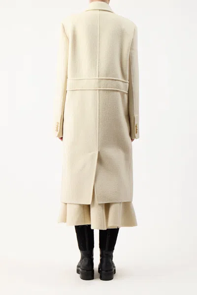 Shop Gabriela Hearst Reed Coat In Recycled Cashmere Felt In Ivory