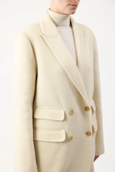 Shop Gabriela Hearst Reed Coat In Recycled Cashmere Felt In Ivory