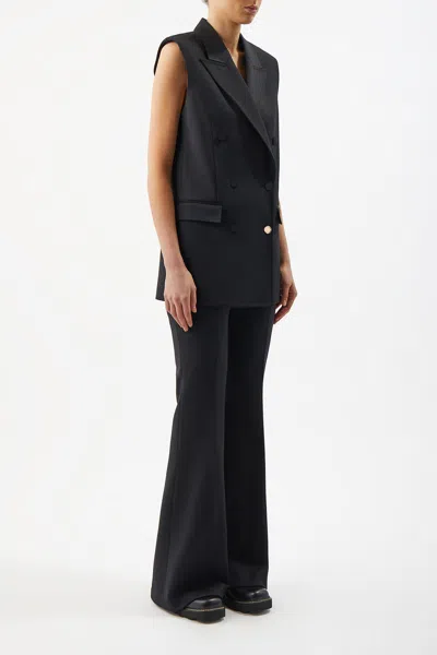 Shop Gabriela Hearst Rhein Pant In Black Sportswear Wool