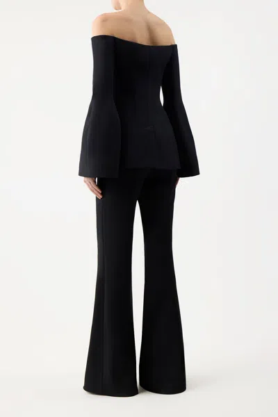 Shop Gabriela Hearst Rhein Pant In Silk Wool In Black