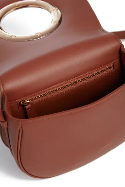 Shop Gabriela Hearst Ring Crossbody Bag In Cognac Leather