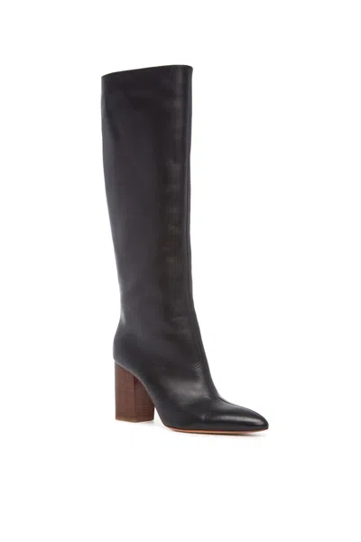 Shop Gabriela Hearst Sascha Knee High Boot In Black Leather