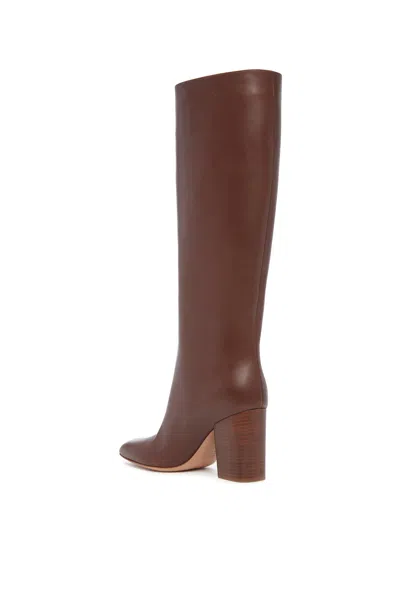 Shop Gabriela Hearst Sascha Knee High Boot In Cognac Leather