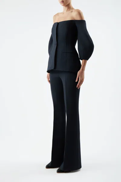 Gabriela Hearst Sawyer Jacket In Silk Wool In Black