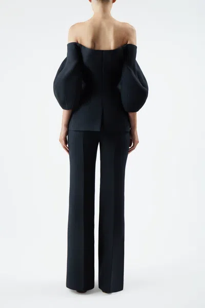 Shop Gabriela Hearst Sawyer Jacket In Silk Wool In Black