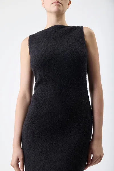 Shop Gabriela Hearst Seren Dress In Boucle Gauze In Black