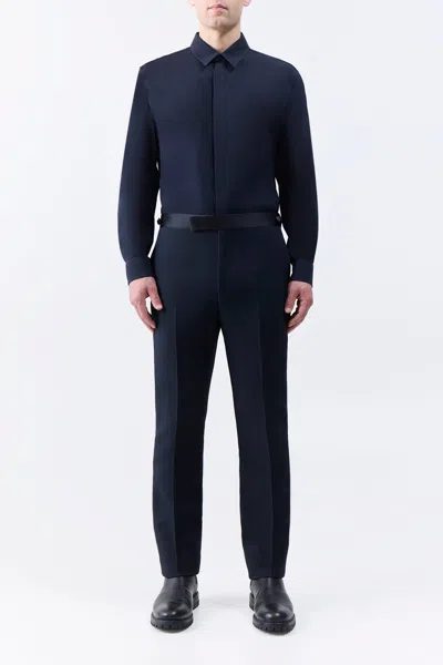 Gabriela Hearst Simons Pant In Black Silk Wool Cady In Black