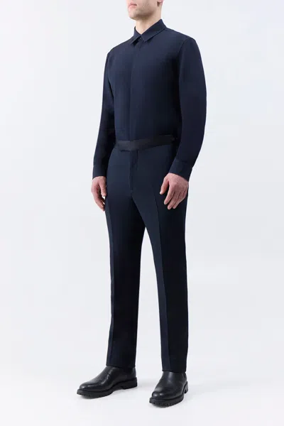 Gabriela Hearst Simons Pant In Black Silk Wool Cady In Black