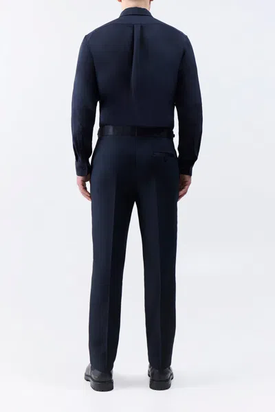 Gabriela Hearst Simons Pant In Black Silk Wool Cady In Black