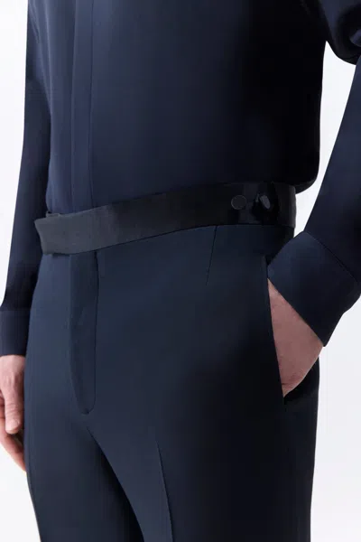 Gabriela Hearst Simons Pant In Black Silk Wool Cady In Black