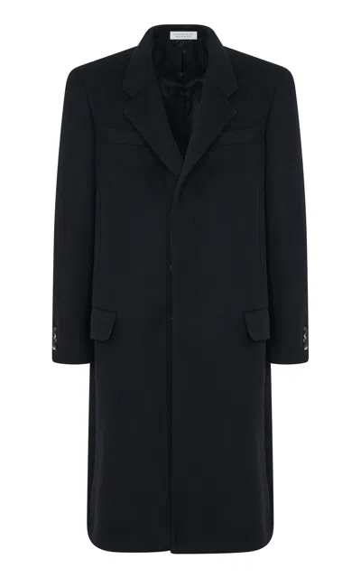 Shop Gabriela Hearst Slade Coat In Black Double-face Recycled Cashmere
