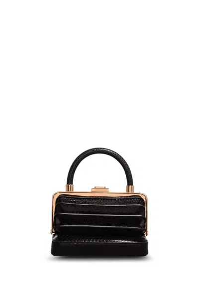 Shop Gabriela Hearst Small Diana Bag In Black Snakeskin