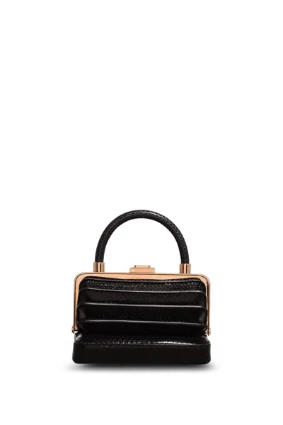 Gabriela Hearst Small Diana Bag In Black Snakeskin In Black