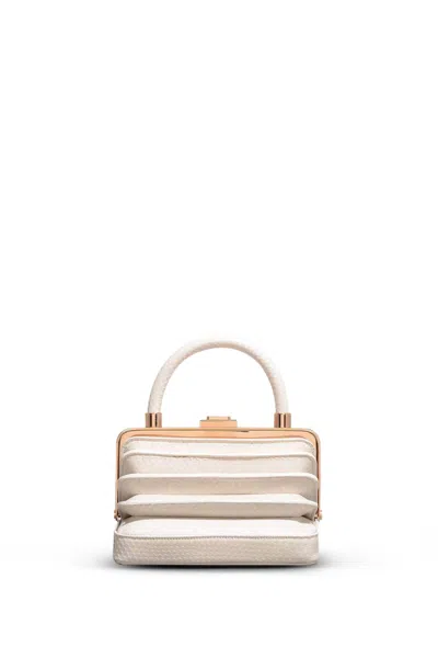 Gabriela Hearst Small Diana Bag In Ivory Snakeskin In Ivory