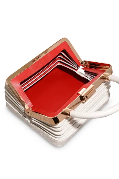 Gabriela Hearst Small Diana Bag In Ivory Snakeskin In Ivory