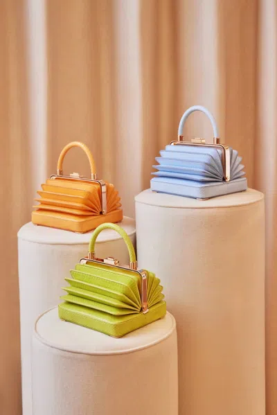 Gabriela Hearst Small Diana Bag In Fluorescent Orange Snakeskin In Fluorescent Orange