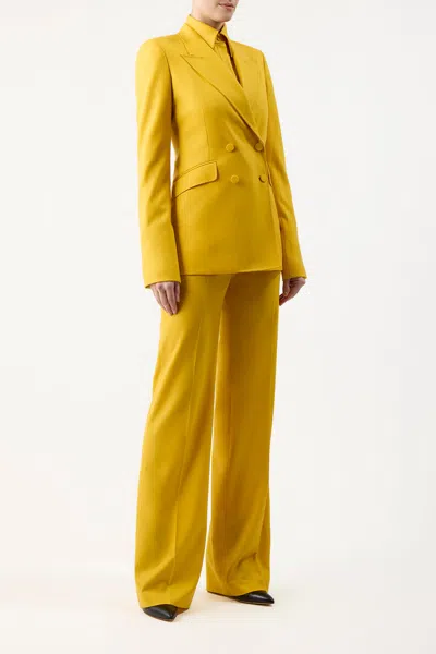 Gabriela Hearst Stephanie Blazer In Golden Birch Superfine Wool In Golden Birch