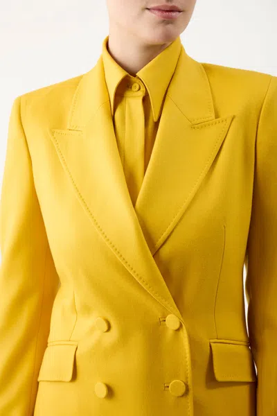Gabriela Hearst Stephanie Blazer In Golden Birch Superfine Wool In Golden Birch