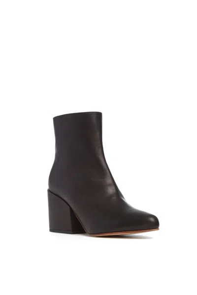 Gabriela Hearst Tito Block Heel Boot In Black Leather In Black