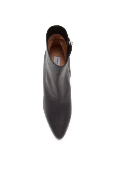 Shop Gabriela Hearst Tito Block Heel Boot In Black Leather