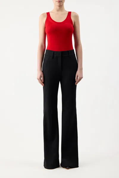 Shop Gabriela Hearst Toby Knit Tank Top In Red Topaz Cashmere Silk