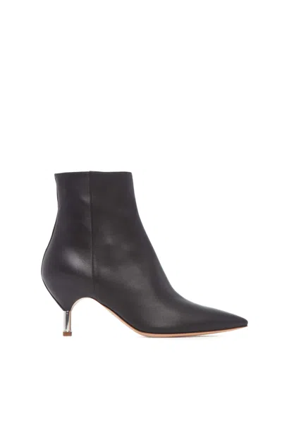 Shop Gabriela Hearst Valeria Heeled Boot In Black Leather