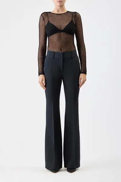 Gabriela Hearst Troth Knit Top In Black Merino Wool In Black