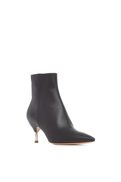 Shop Gabriela Hearst Valeria Heeled Boot In Black Leather
