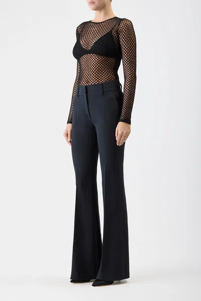 Gabriela Hearst Troth Knit Top In Black Merino Wool In Black