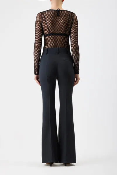 Gabriela Hearst Troth Knit Top In Black Merino Wool In Black