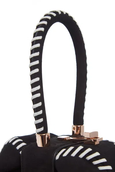 Gabriela Hearst Whipstitch Demi Bag In Black Suede In Black