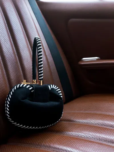 Gabriela Hearst Whipstitch Demi Bag In Black Suede In Black