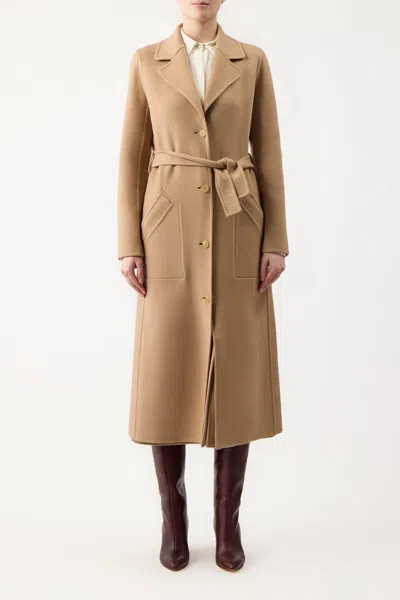 Shop Gabriela Hearst William Coat In Double-face Recycled Cashmere In Camel