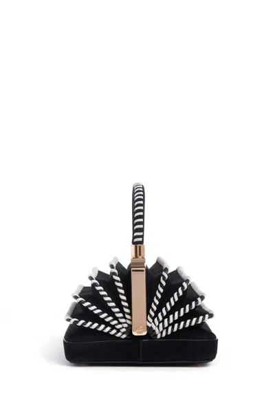 Gabriela Hearst Whipstitch Diana Bag In Black Suede In Black
