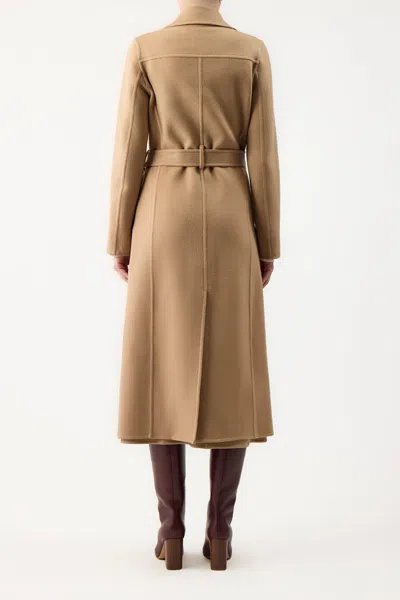 Shop Gabriela Hearst William Coat In Double-face Recycled Cashmere In Camel