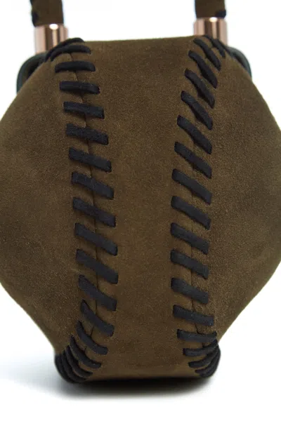 Gabriela Hearst Whipstitch Demi Bag In Olive Suede In Olive